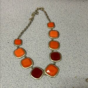 Vibrant Gold and Red Necklace